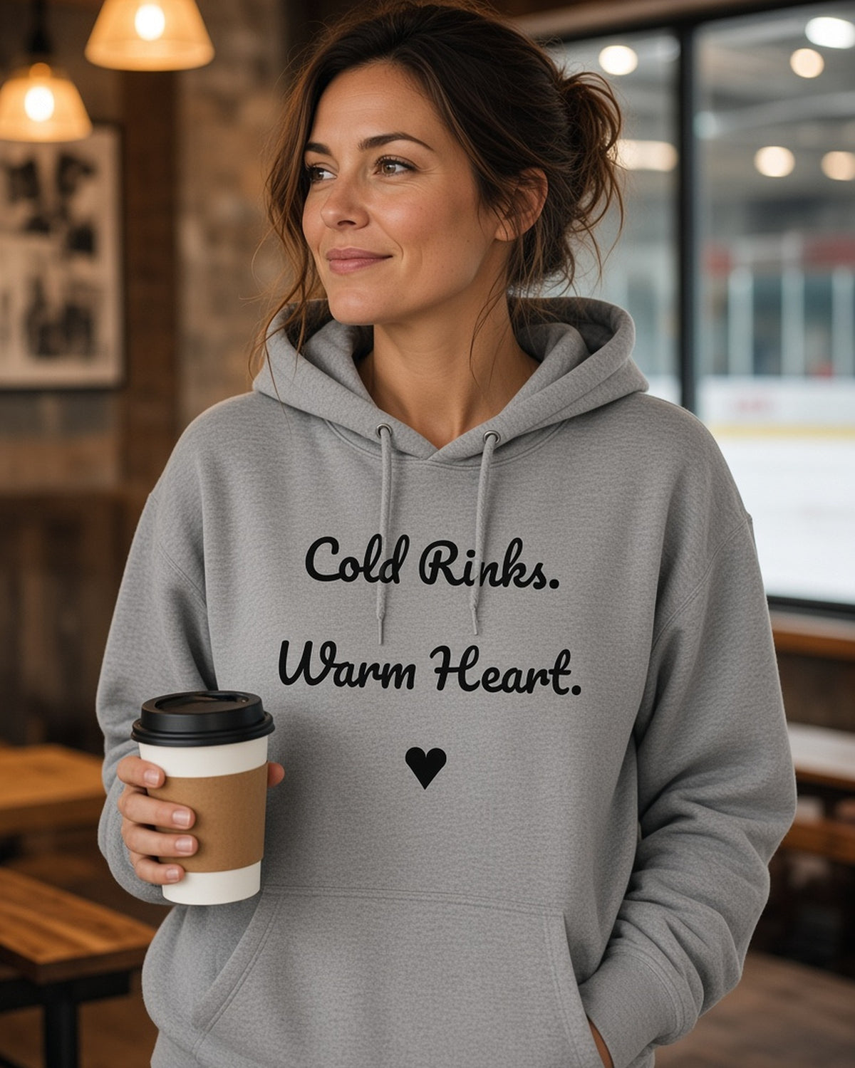 Cold Rinks. Warm Heart. Hoodie