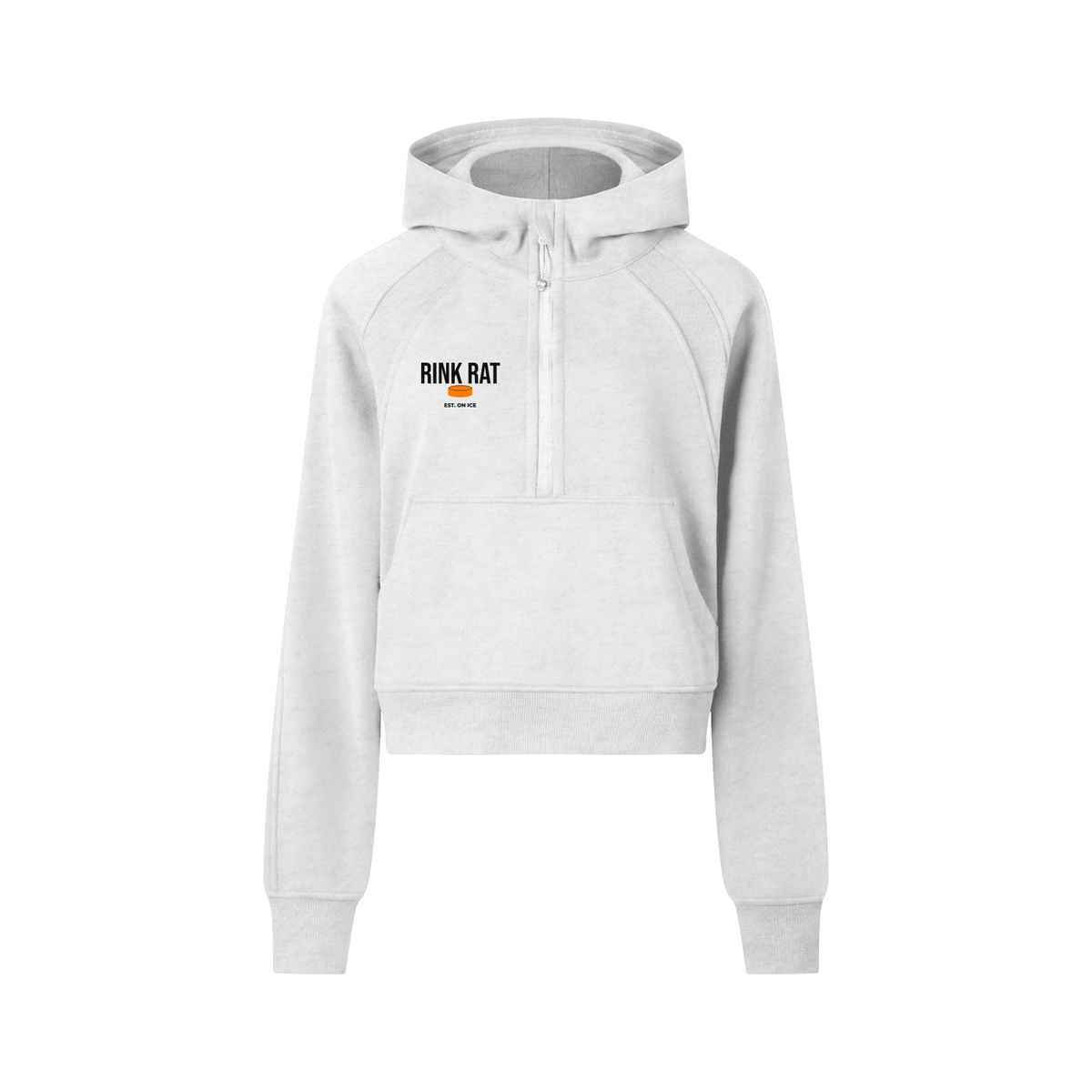 Rink Rat Girls Cropped Half-Zip Hoodie
