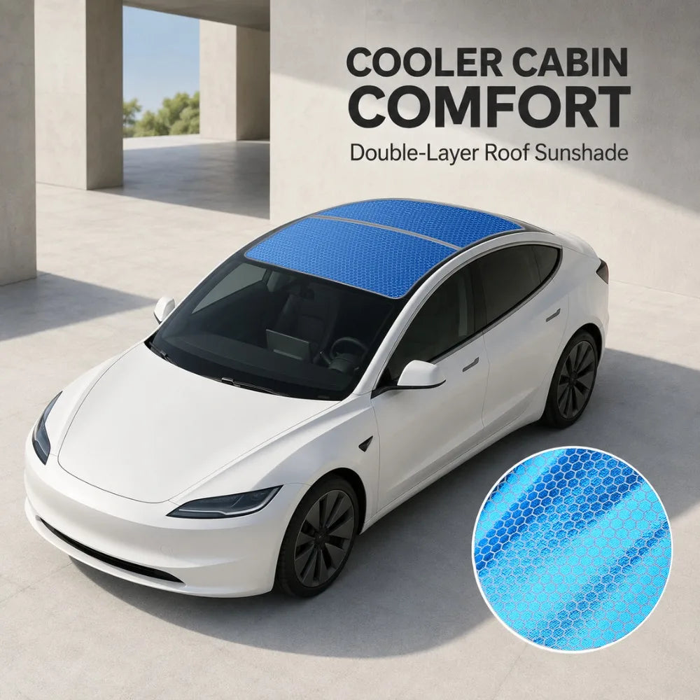Glass Roof Sunshade Set for Model Y (2025+)