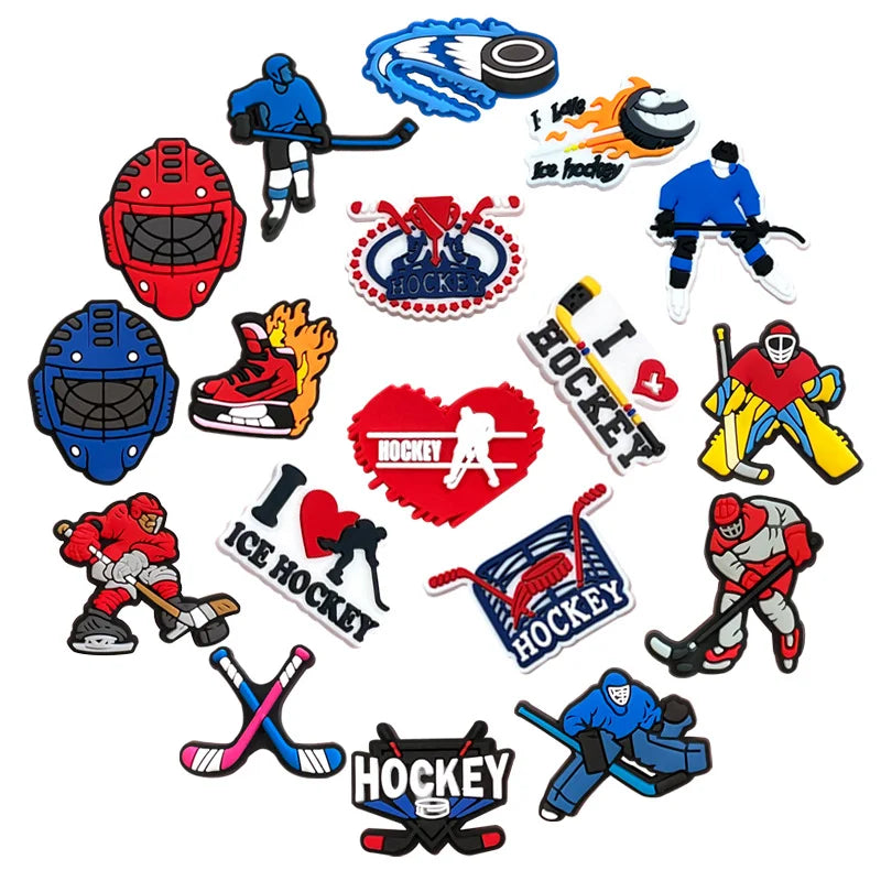 Hockey Shoe Charms 18-Pack