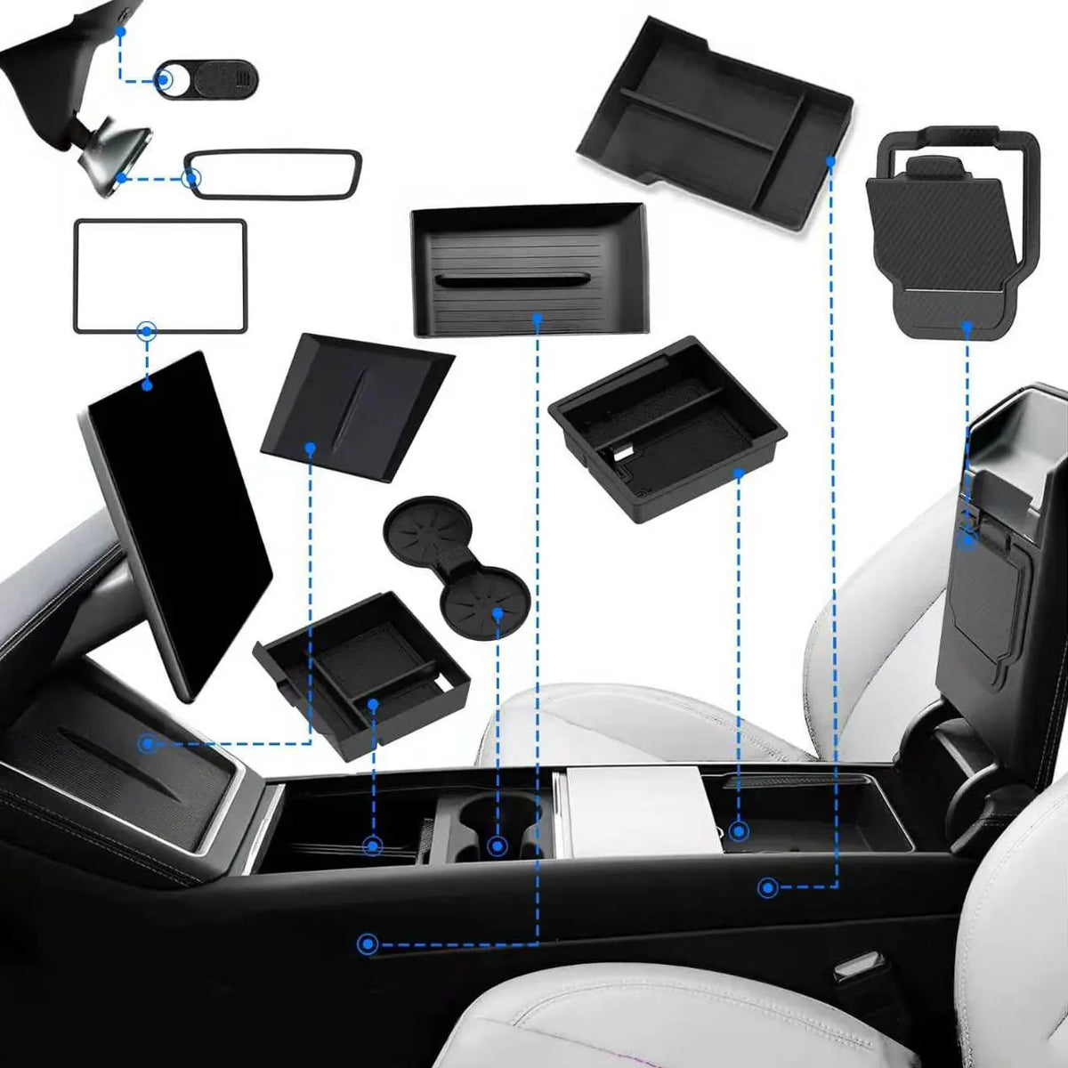 Interior Organizer Set for Model Y 2025–26