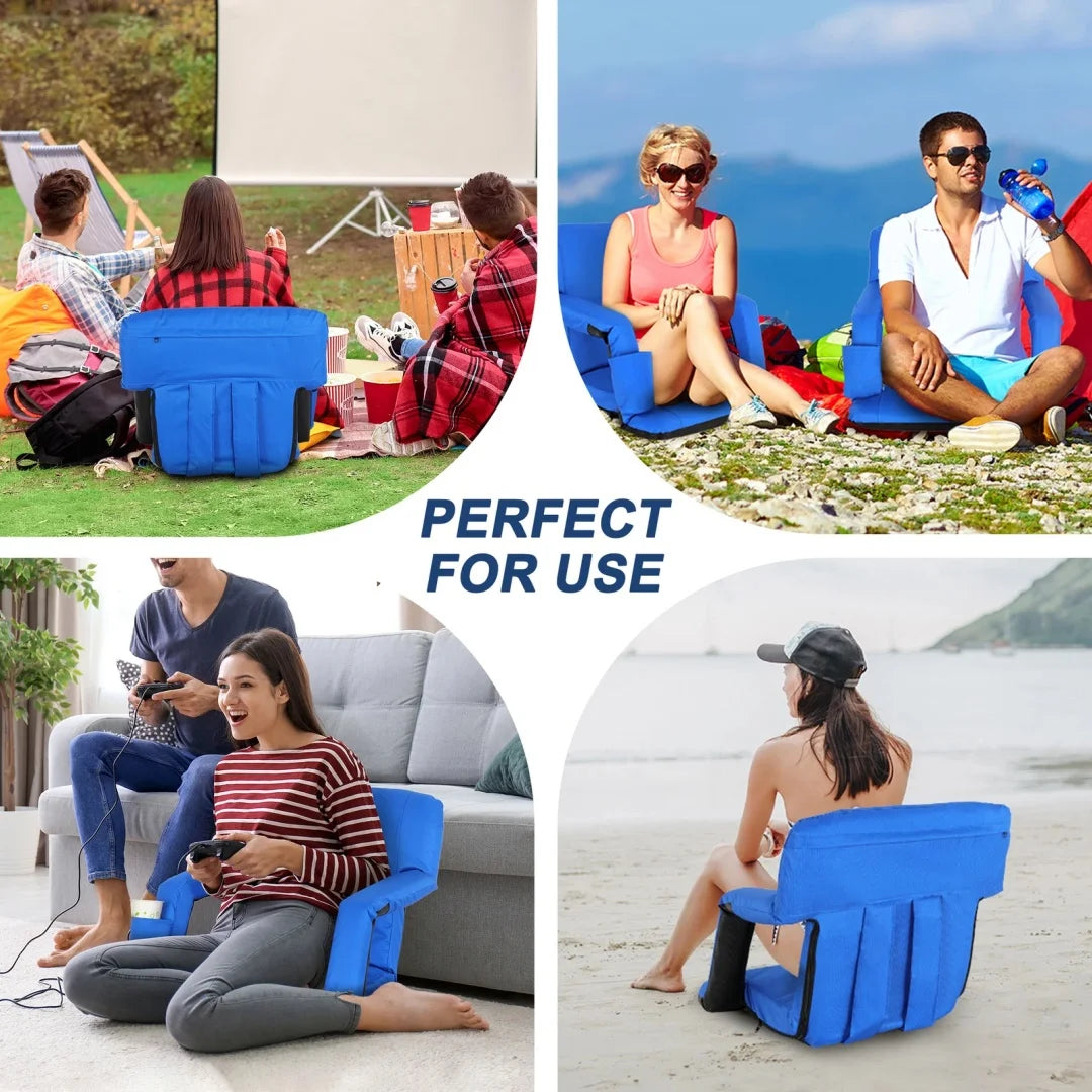 Wide Reclining Bleacher Seat
