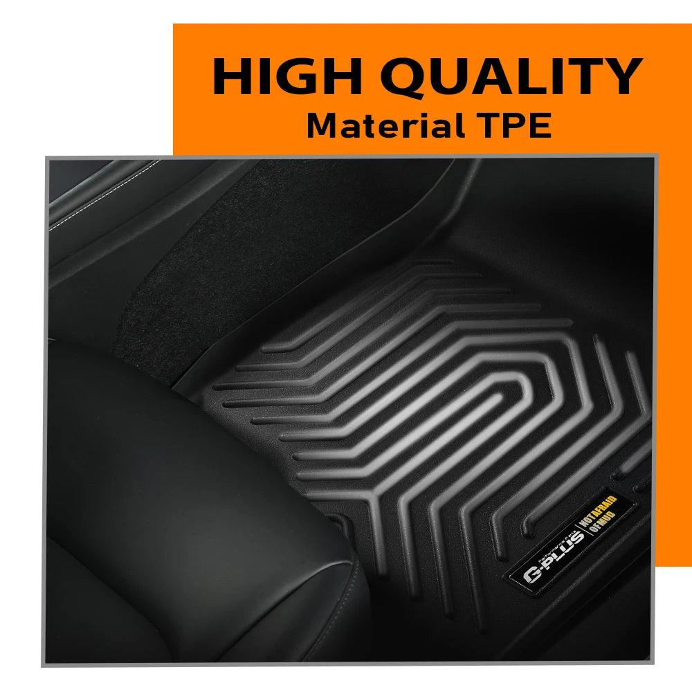 TPE floor liner material close-up for Model S