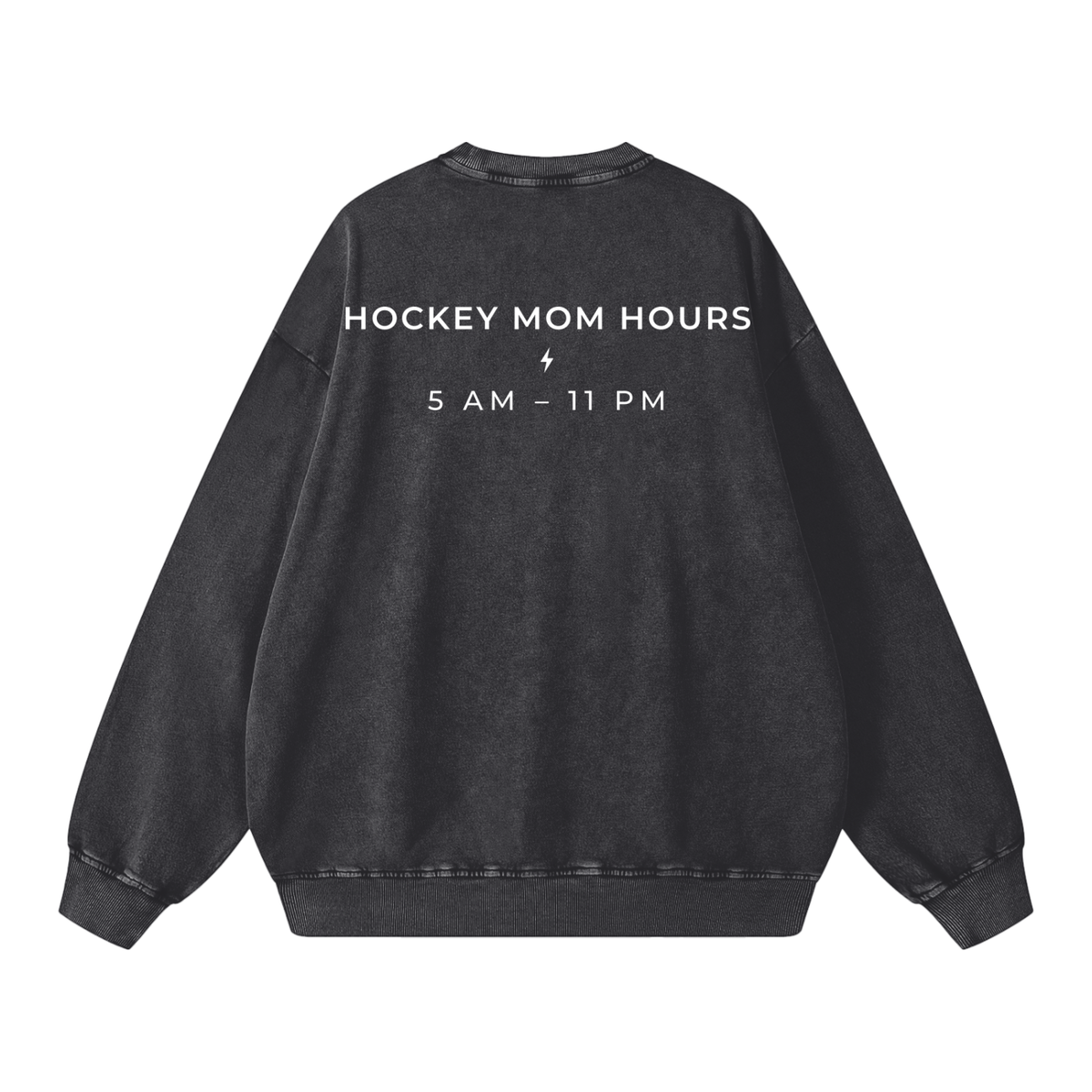 Hockey Mom Hours Garment-Dyed Crewneck