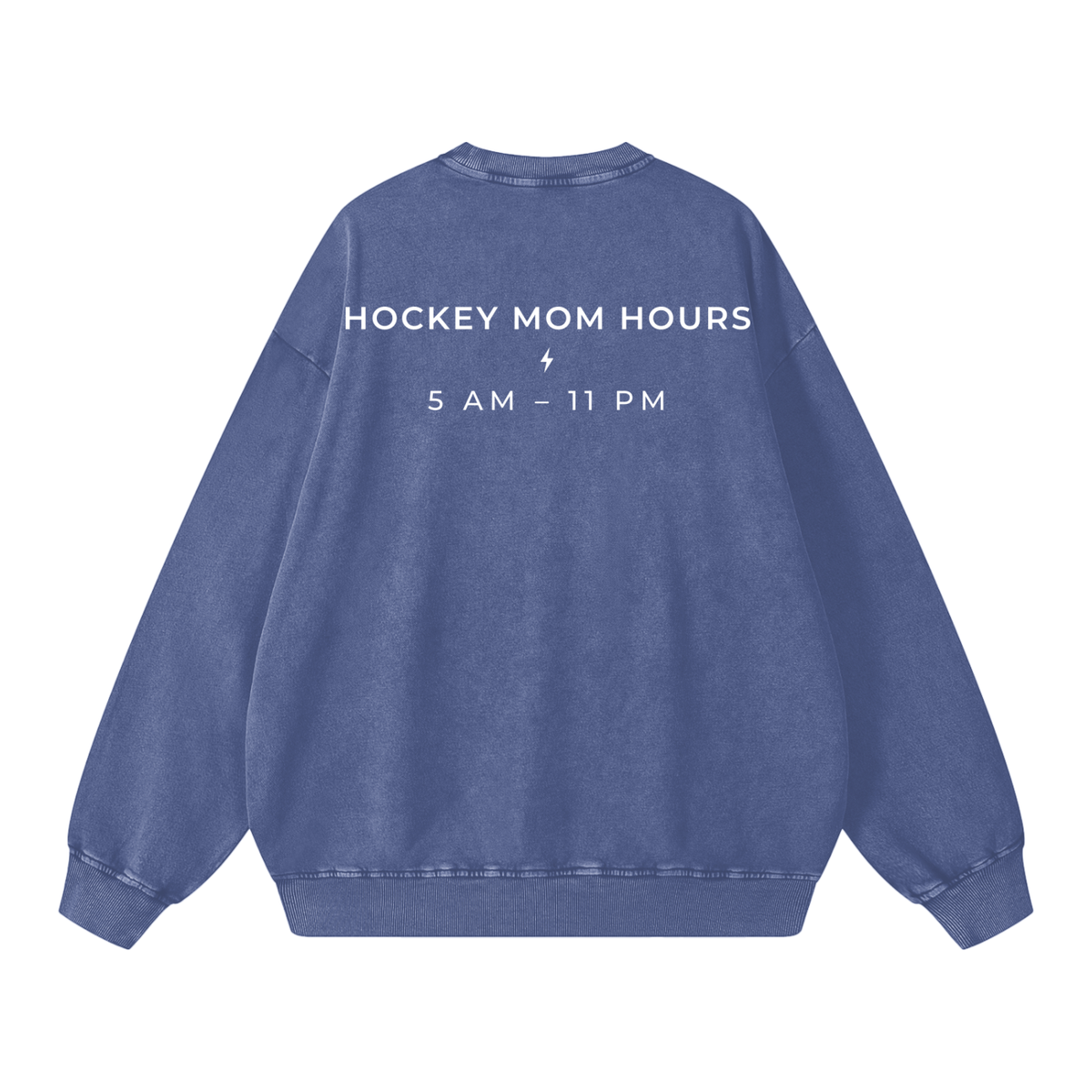 Hockey Mom Hours Garment-Dyed Crewneck