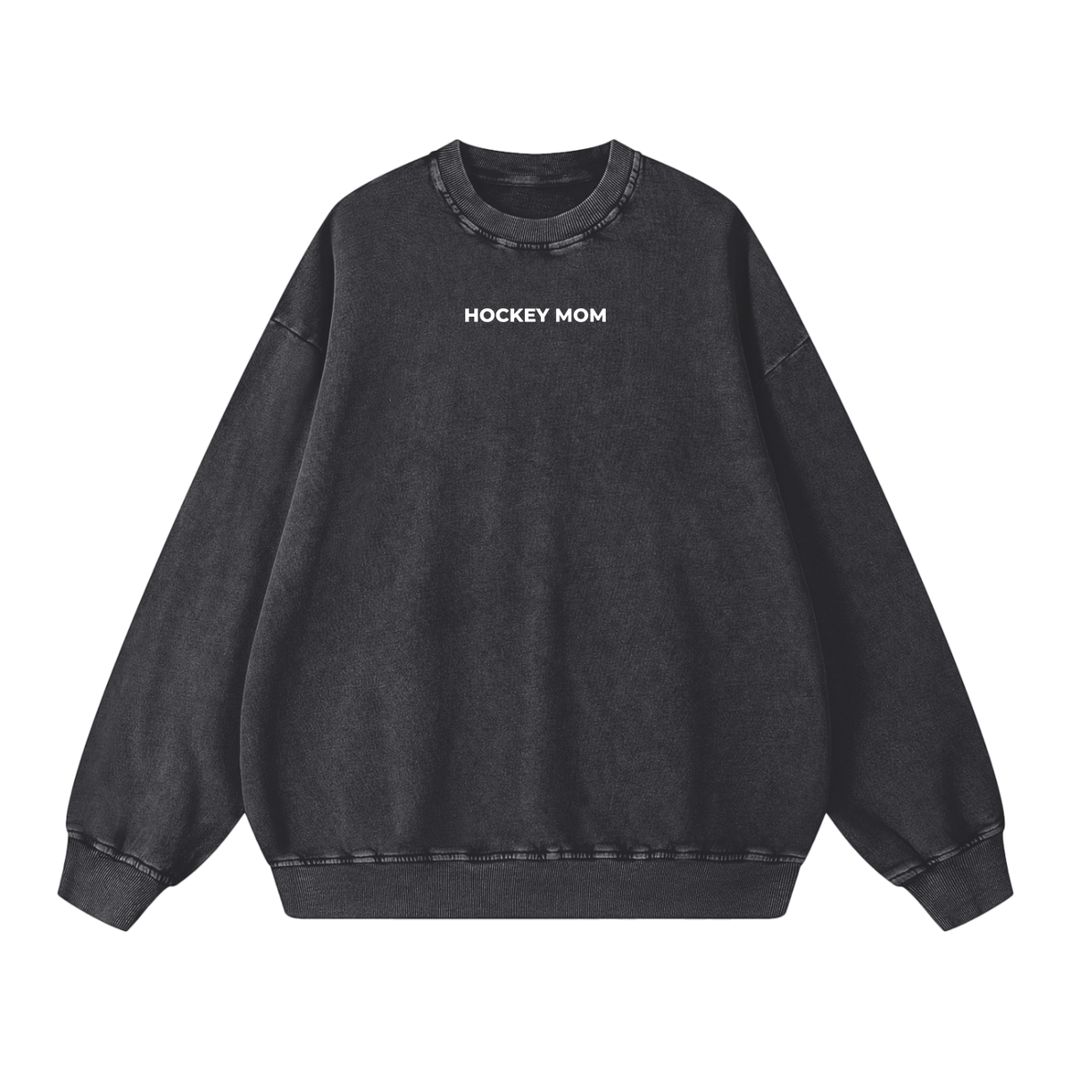Hockey Mom Hours Garment-Dyed Crewneck