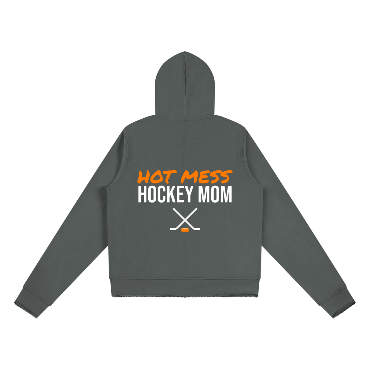 Hot Mess Hockey Mom Women's Full Zip Hoodie