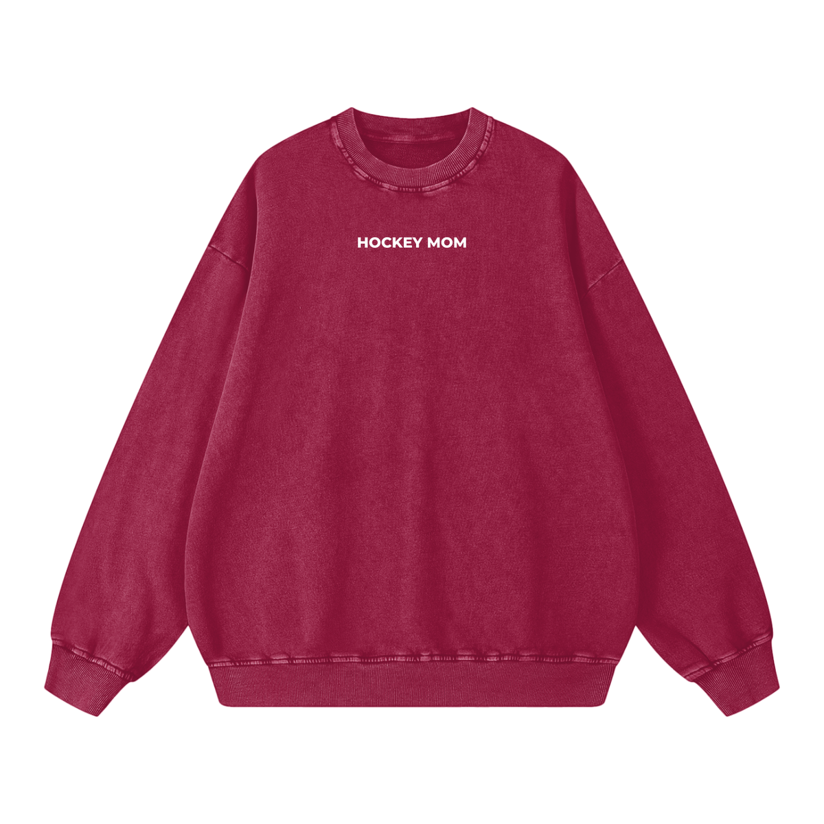 Hockey Mom Hours Garment-Dyed Crewneck