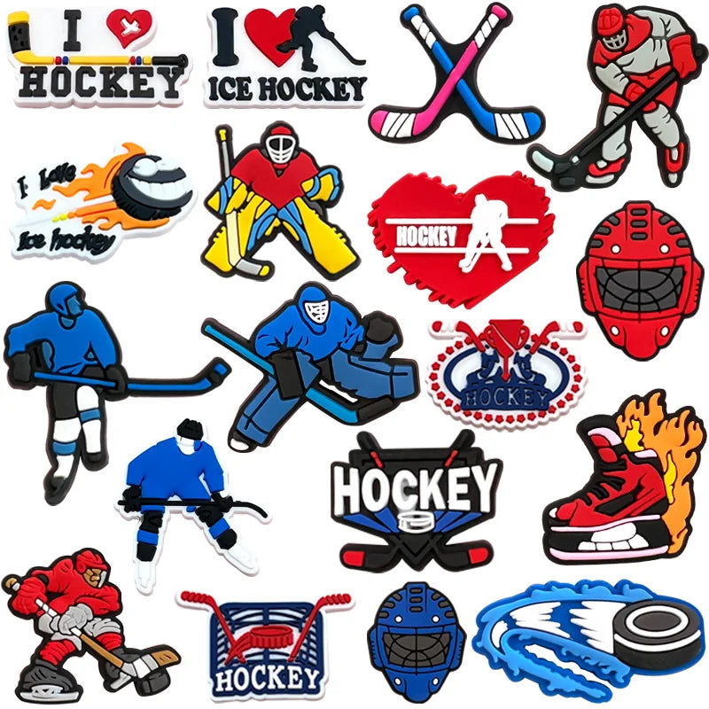 Hockey Shoe Charms 18-Pack