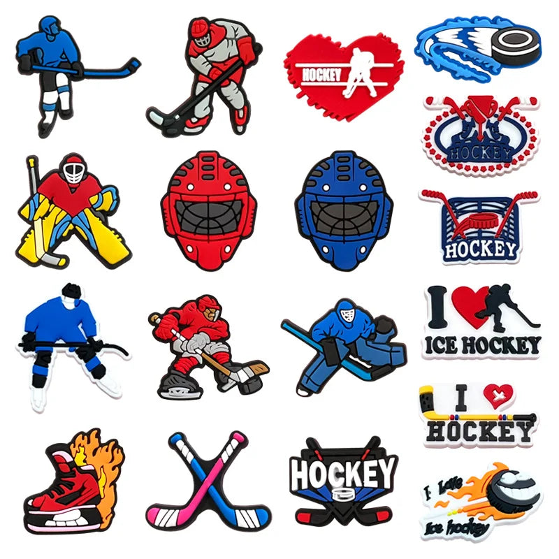 Hockey Shoe Charms 18-Pack