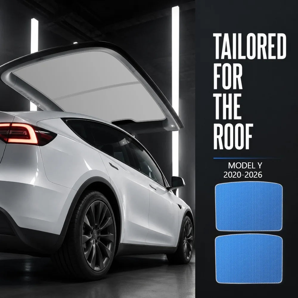 Glass Roof Sunshade Set for Model Y (2025+)