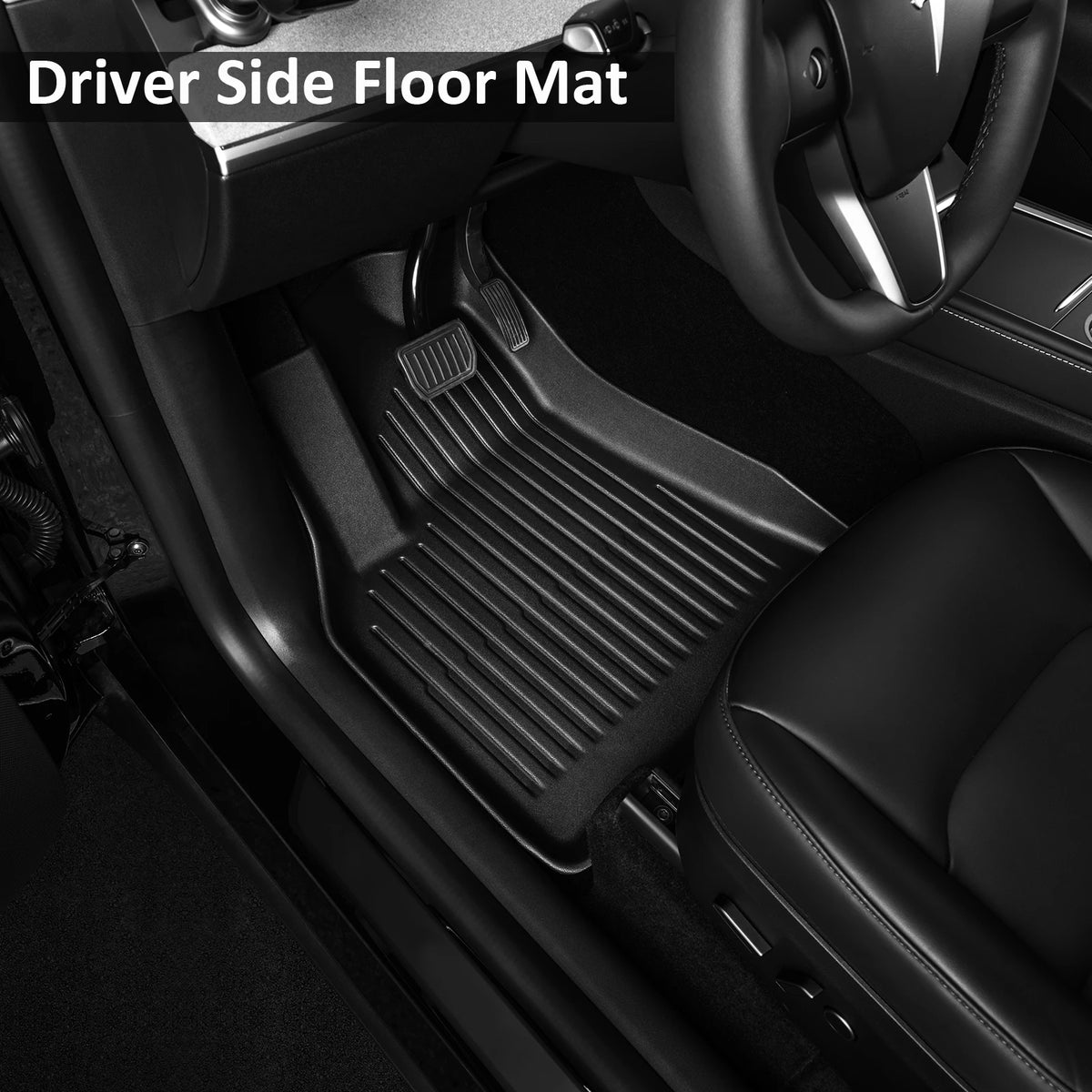 All-Weather Floor Liner Set (7-Piece) for Model Y 2025-26, 5-Seat (Not for Standard Trim)