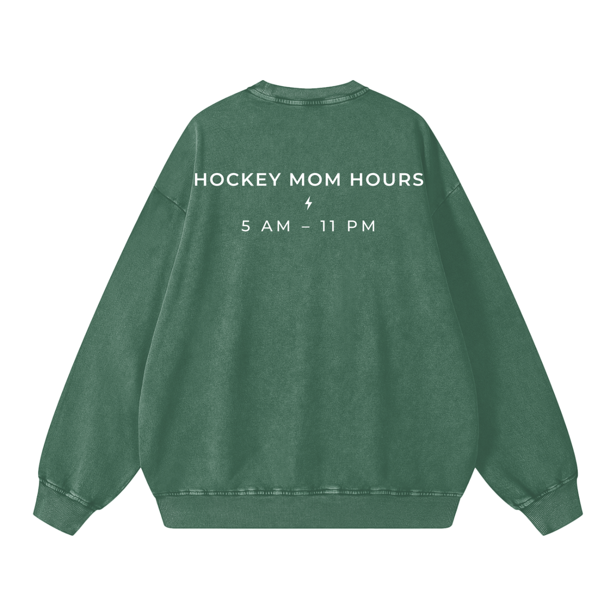 Hockey Mom Hours Garment-Dyed Crewneck