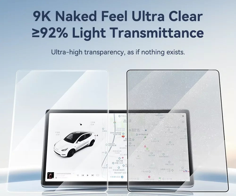 Clear tempered glass screen protector for a display